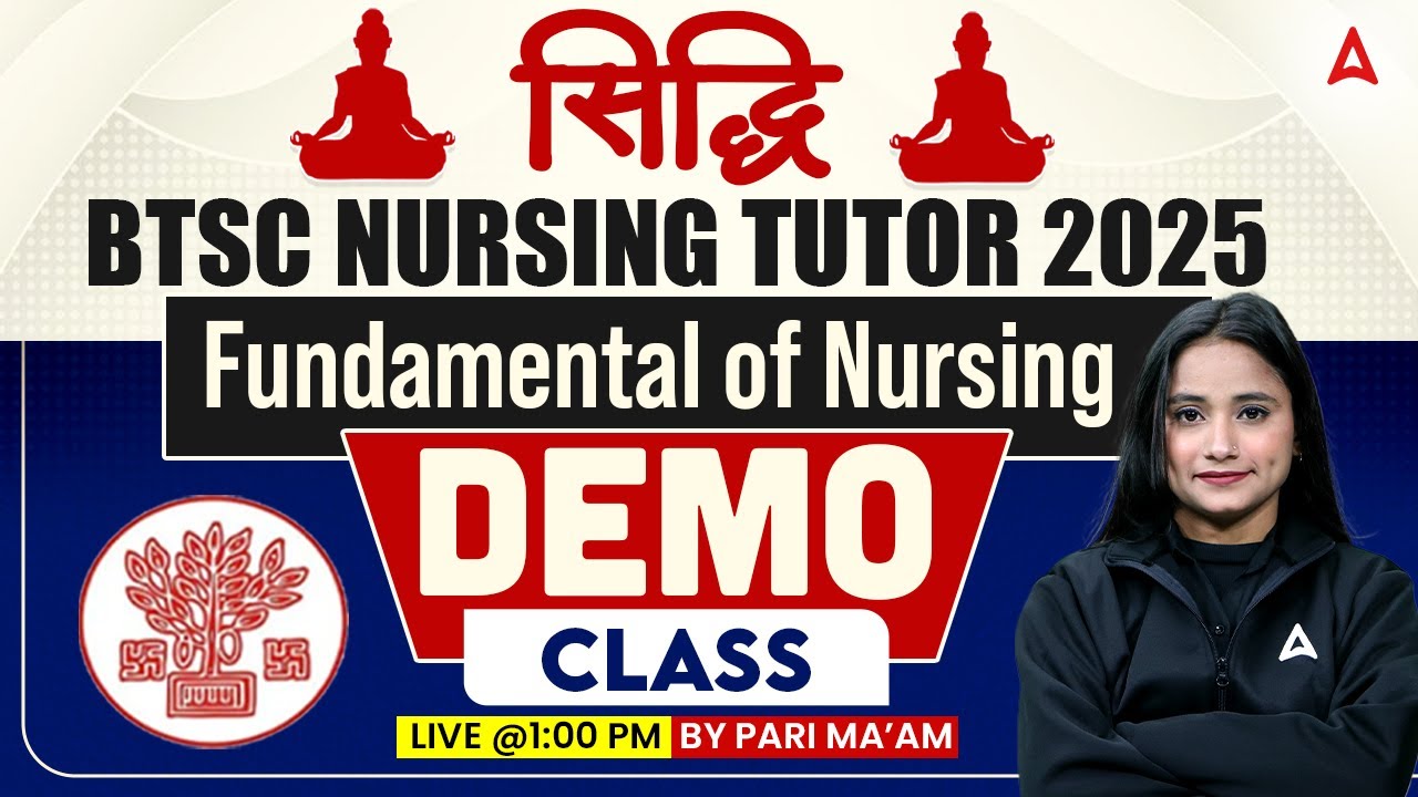 BTSC Nursing Tutor 2025 | Fundamentals of Nursing Demo Class | Most Important MCQs | By Pari Ma’am