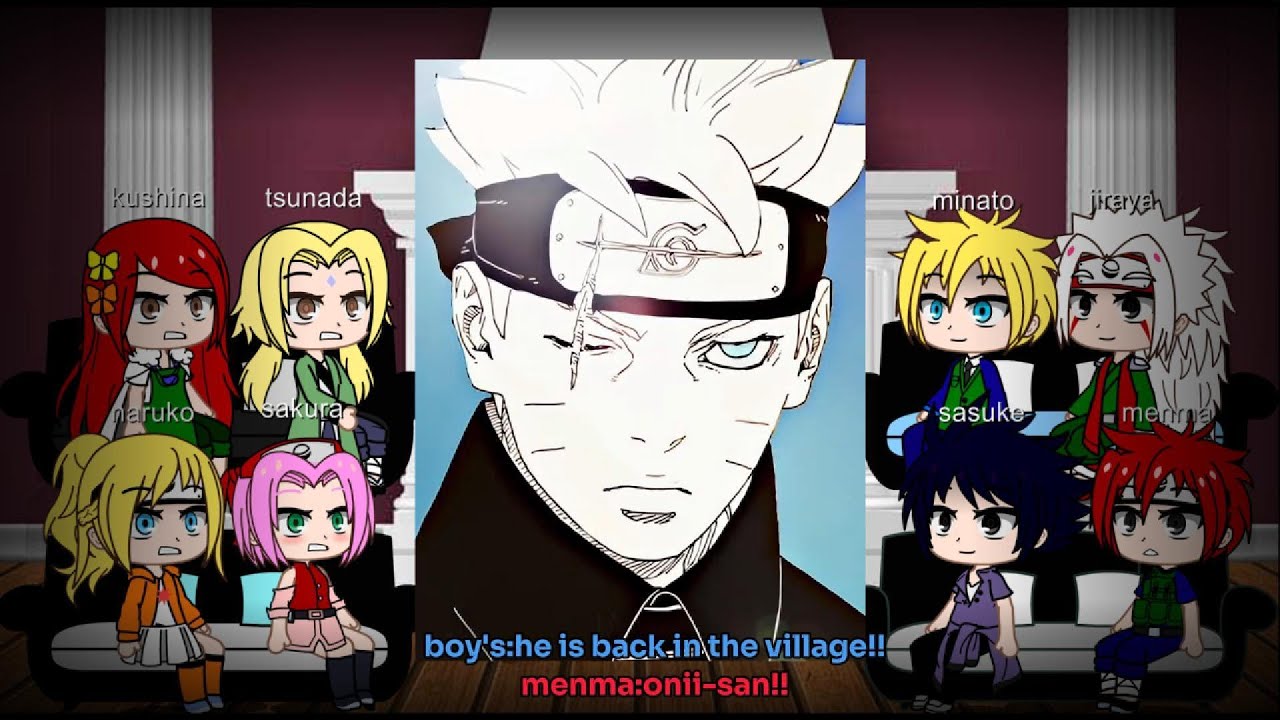 Naruto family react to Naruto as Boruto ( Mu Au) || naruto || 