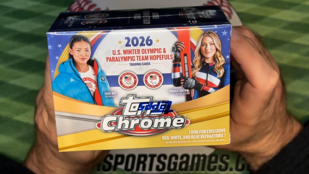 2026 Topps Chrome Winter Olympics blaster box