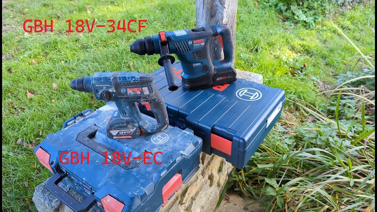 Обзор и тест GBH 18V-34CF, сравнение с GBH 18V-EC