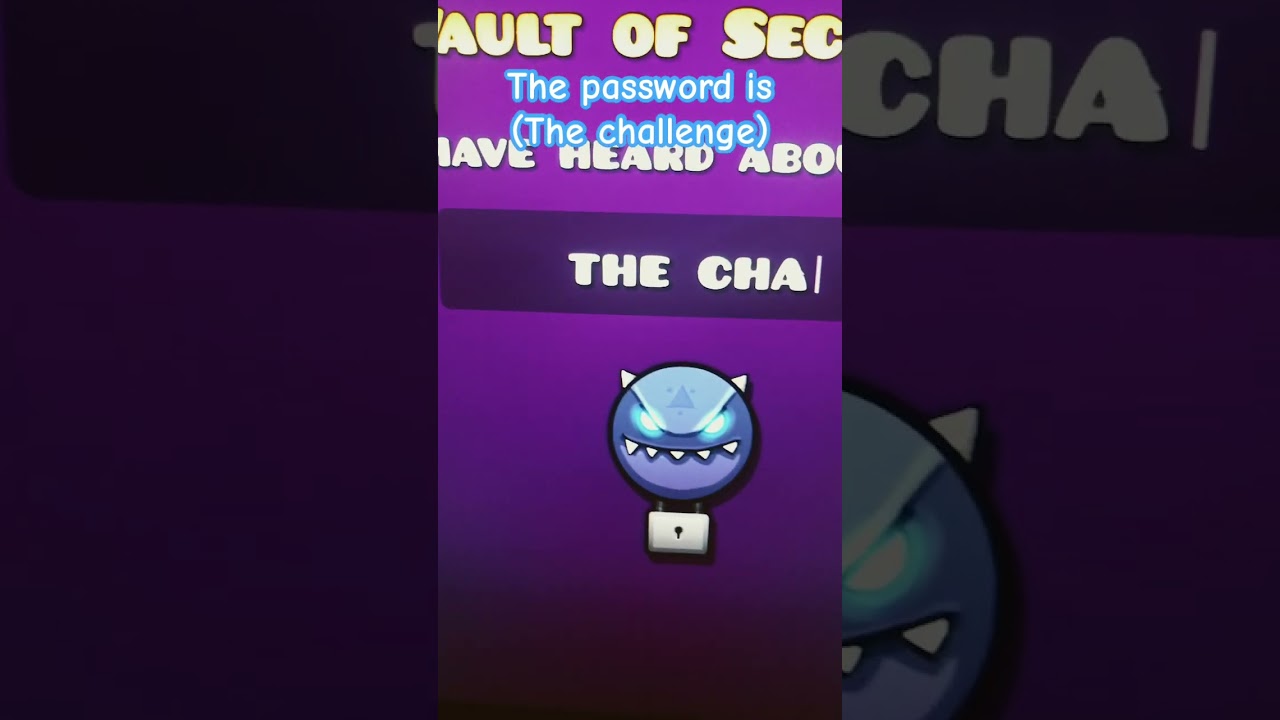 The password to the vault of secrets