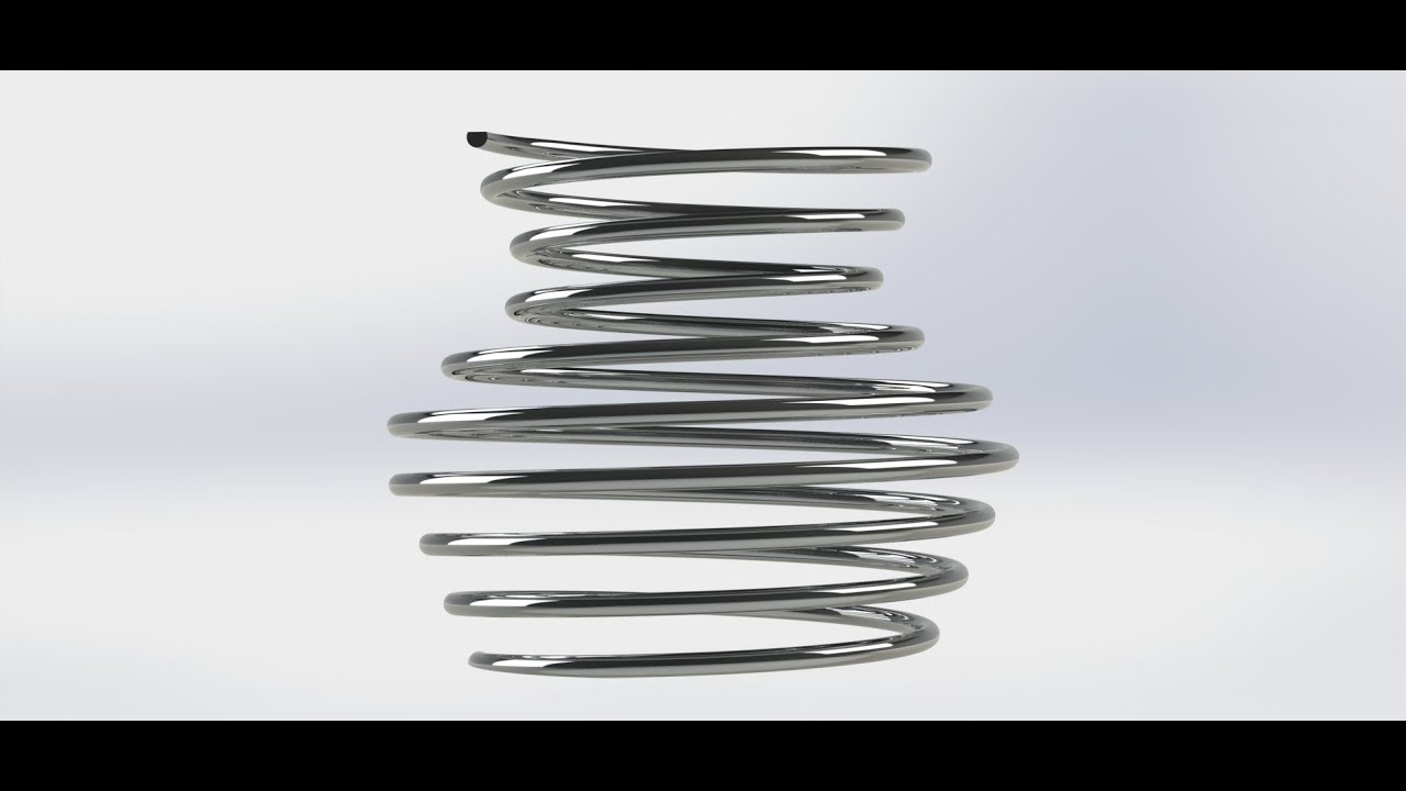 Solidworks Tutorial for creating a Helix with variable conicity.