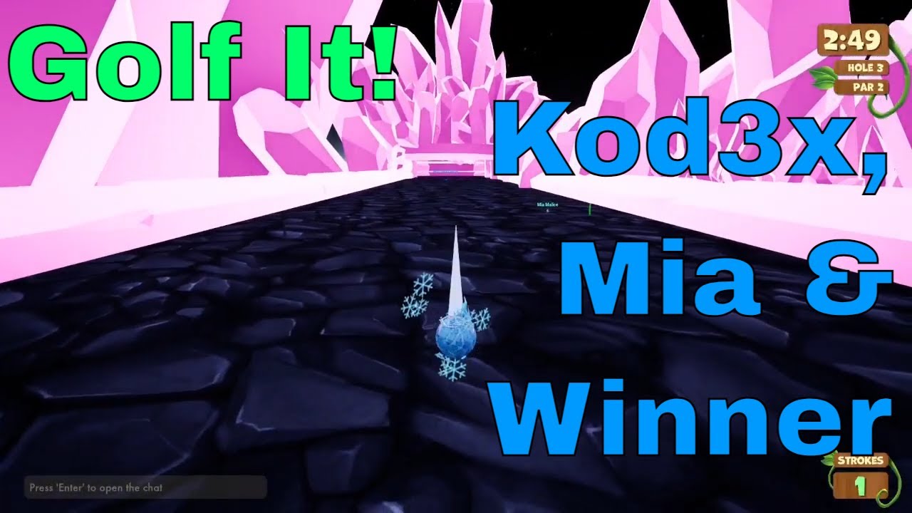 Golf It - Kod3x, Winner and Mia - PINK CRYSTALS