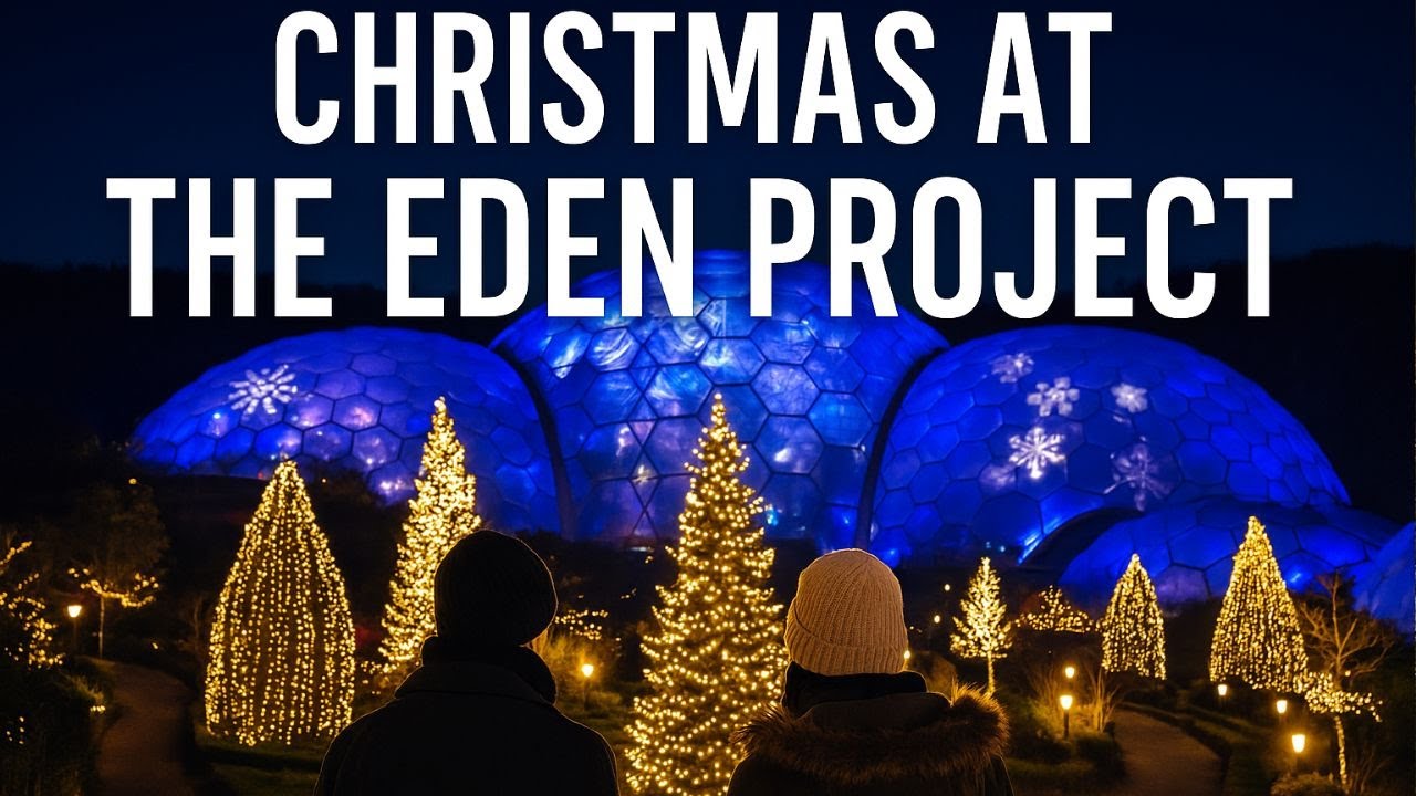 CHRISTMAS IN CORNWALL // Light show at The Eden Project!