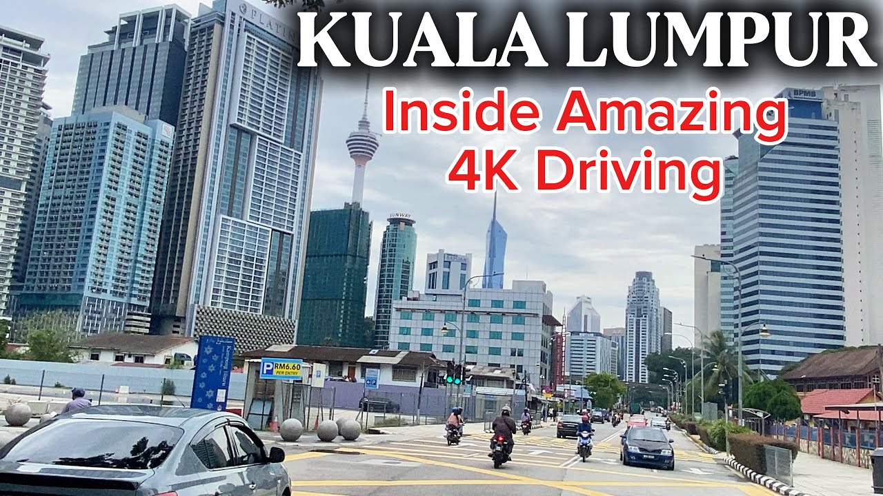 KUALA LUMPUR - Inside 4K Driving Around Kampung Baru Malaysia's Old City Tour 2025