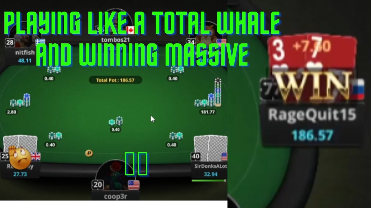 Crushing online POKER HOME GAME while playing like whale 🐳  🐳  🐳