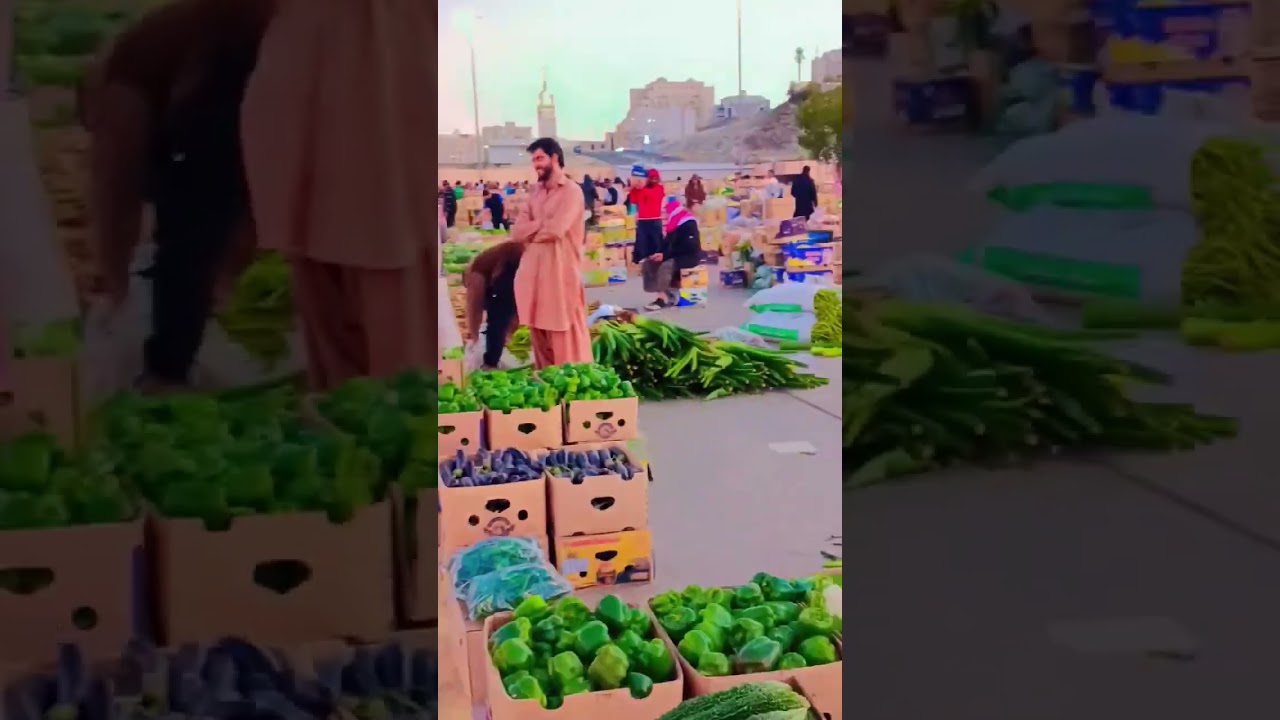 Saudi Arabia vegetable market Makkah sabzi mandi 🍅🌶️🥕