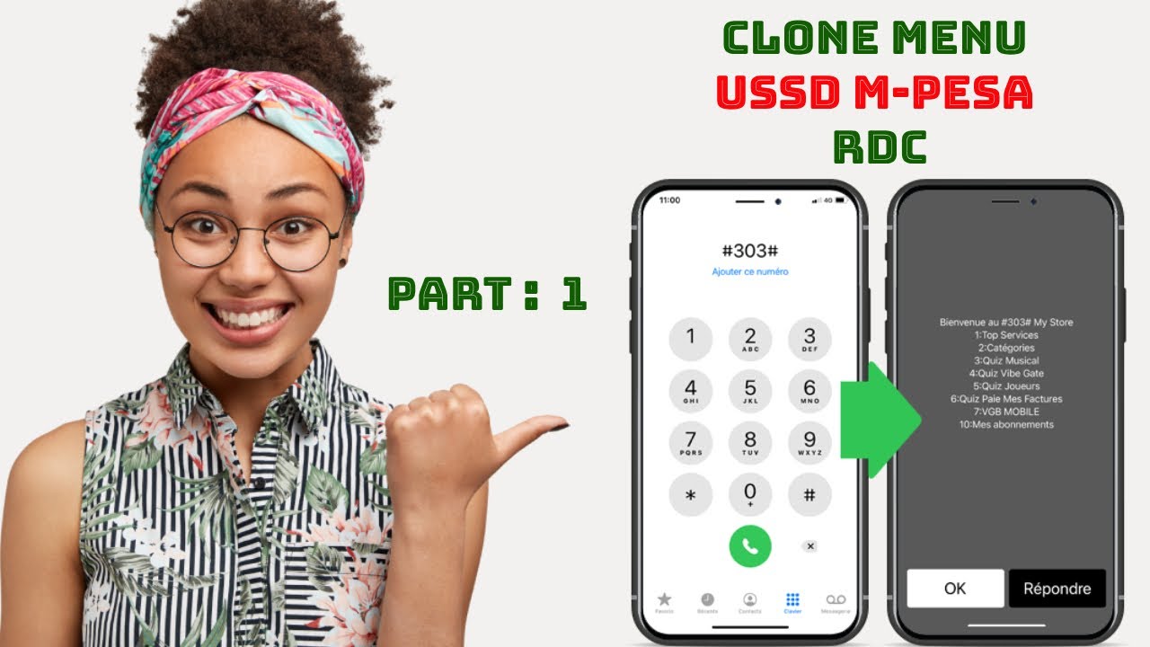 Clone Menu USSD du mobile money M-PESA de la RDC : préparation de l'environnement de développement.