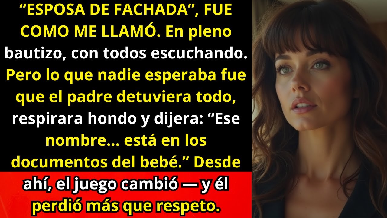 Él me llamó “esposa de fachada” en el bautizo — entonces el padre detuvo la ceremonia y dijo mi...