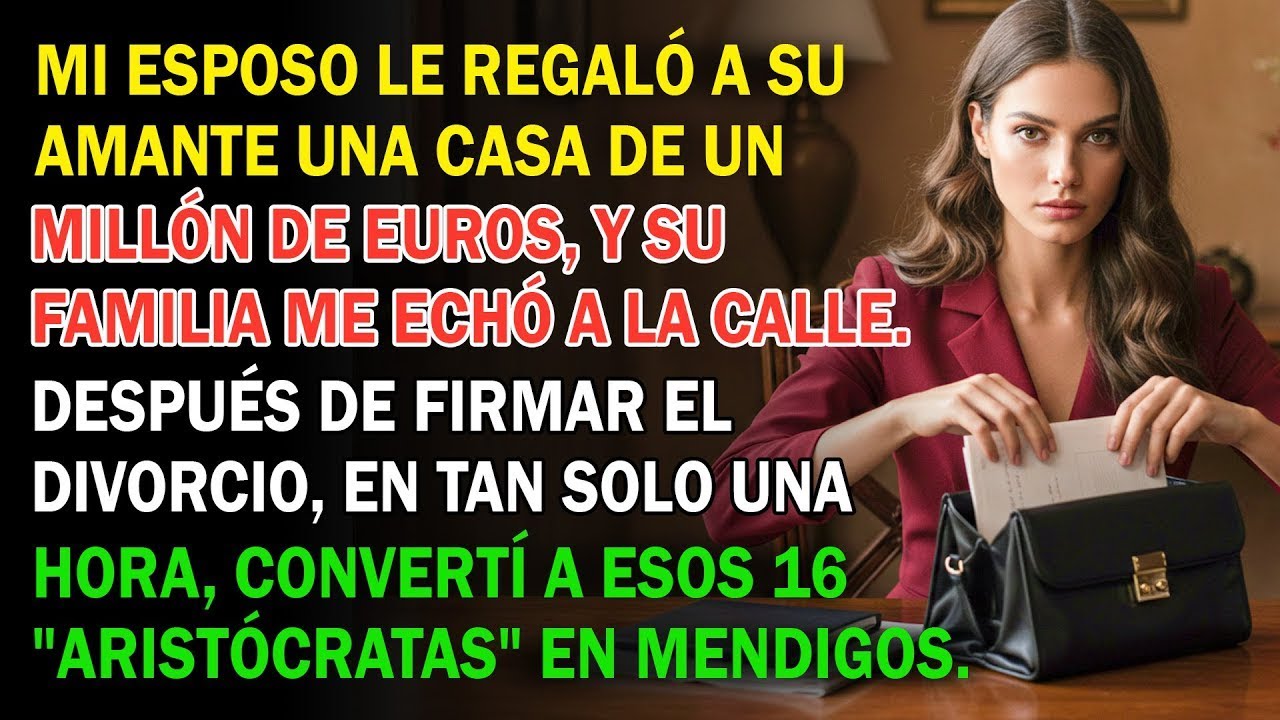 Mi Esposo Le Compró Una Mansión A Su Amante. Una Hora Después, Toda Su Familia Tuvo Que
