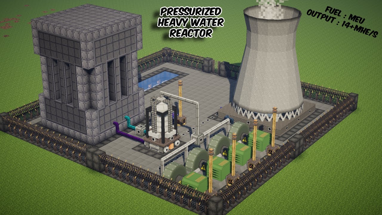 Учебное пособие по тяжеловодному реактору под давлением — HBM's NTM Minecraft