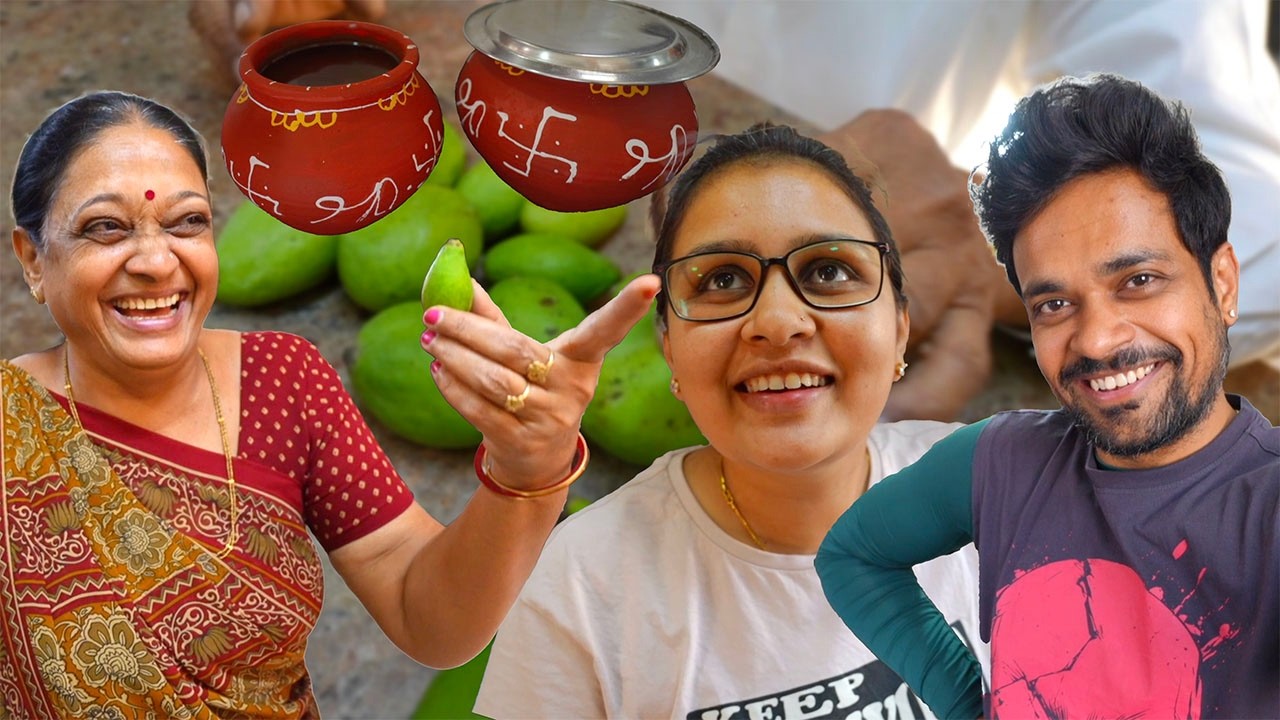 Dahi jamane ki nayi idea aur ghar mein sab ko mango ke swad aur shape ke saath compare kiya !