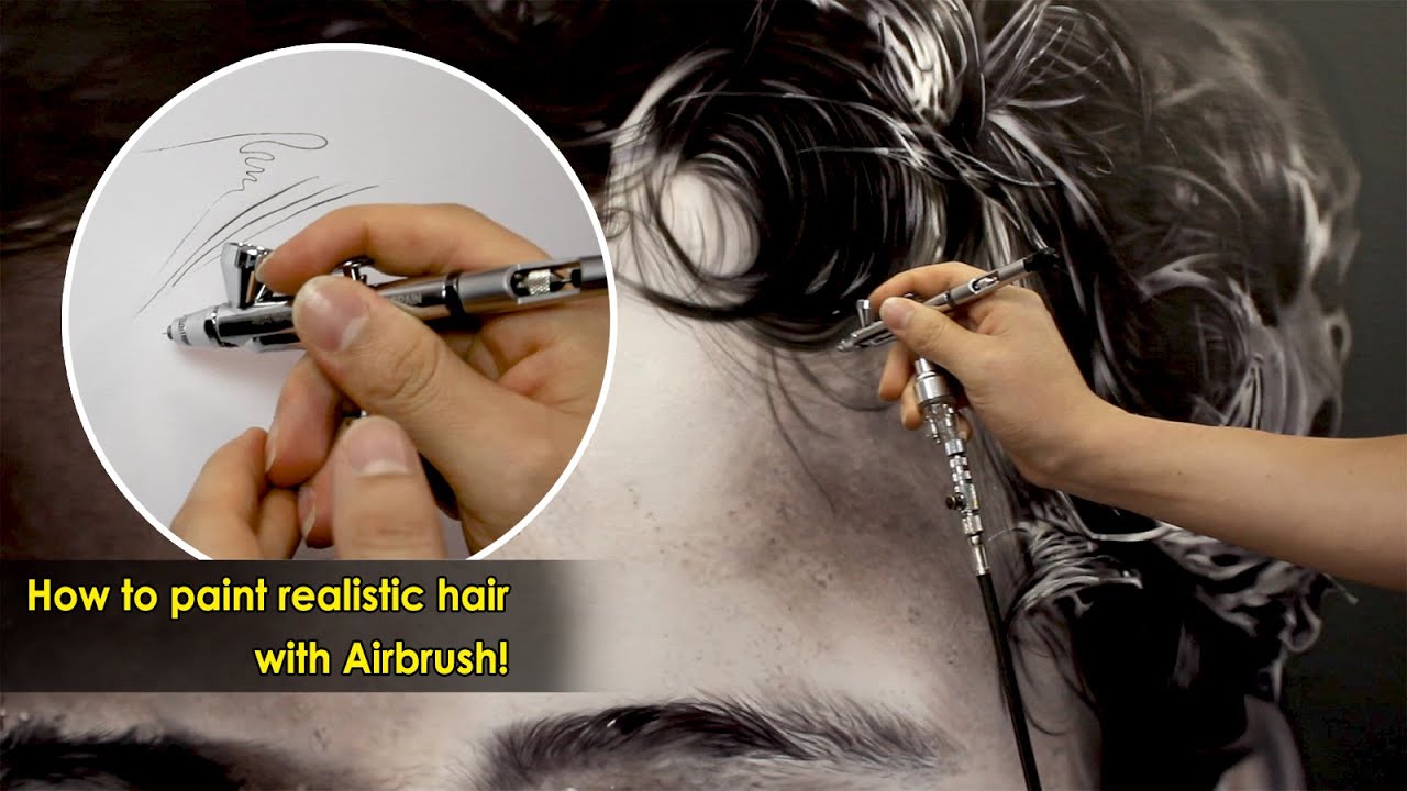 Como pintar pelos realistas superfinos con Aerógrafo