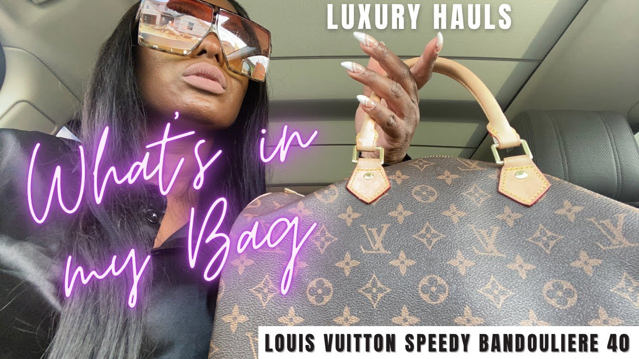 LOUIS VUITTON Speedy Bandouliere 40 | WHATS IN MY BAG ?