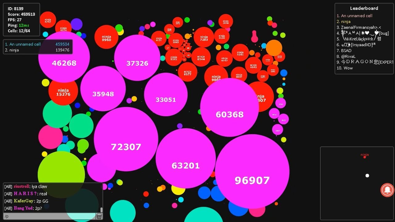 Gota.io-Megasplit runs (400k-630k)