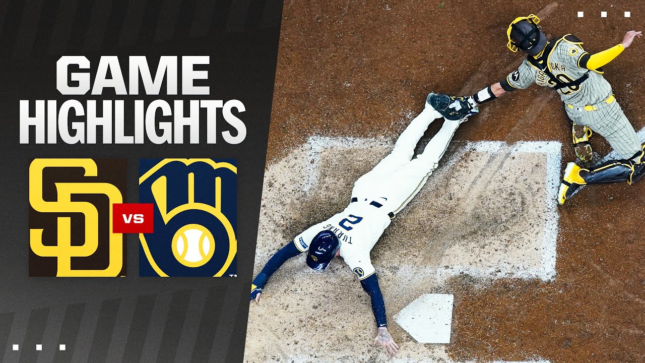 Padres vs. Brewers Game Highlights (4/17/24) | MLB Highlights
