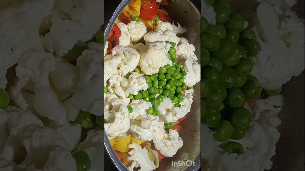 Gobi Aloo matar Gajar😛#trendingshorts #ytshorts #viralshorts #shorts