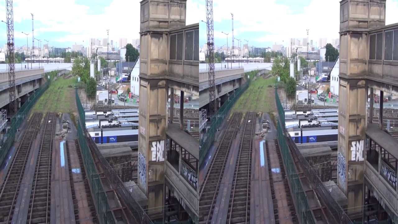 Sony HDR TD30VE Full 3D HD Outdoors test in Paris, France Part 1 of 2