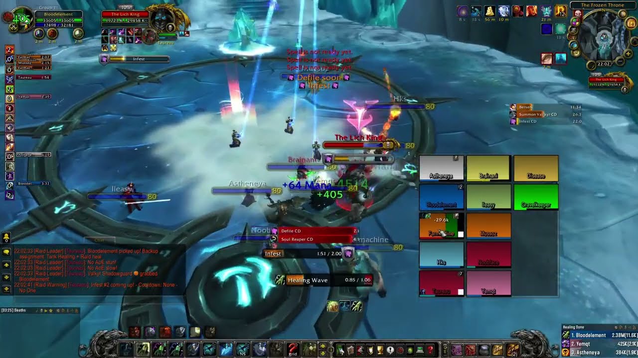 ICC 10 HC LK (BANE) solo heal resto shaman - SayNoToTryhard [Warmane]