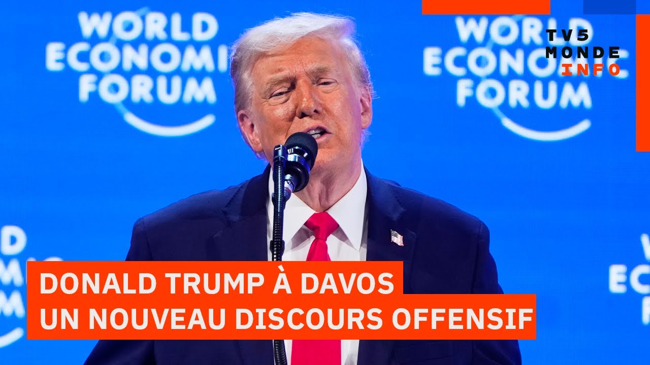 Donald Trump montre les muscles au forum de Davos : 