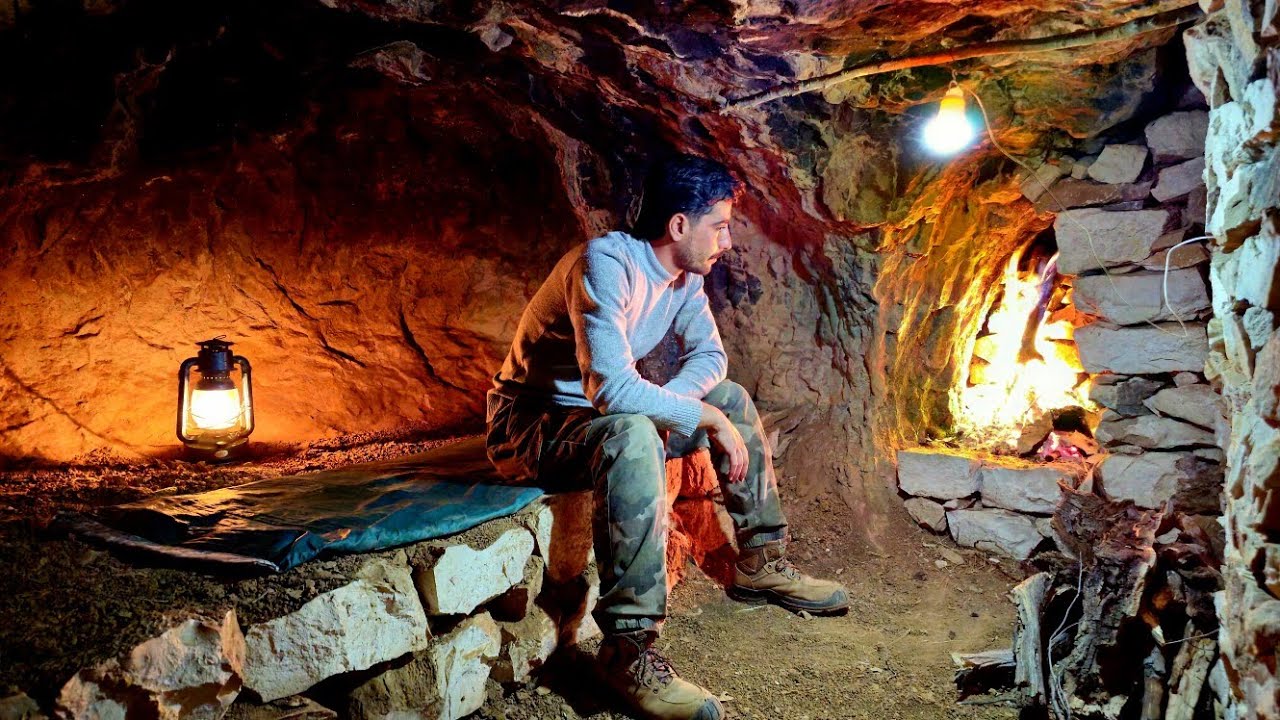 From Stone to Wilderness Comfort: Building a Safe Shelter with a Fireplace and a Stone Bed