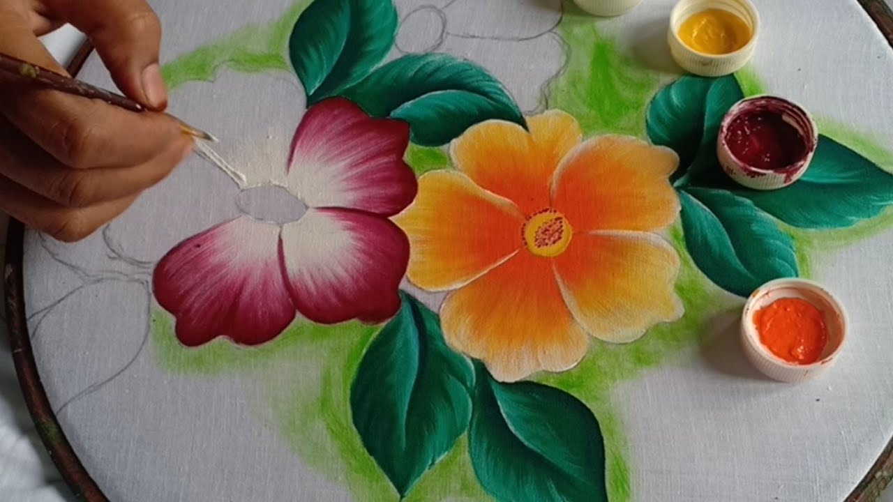 tutorial painting bedsheet and pillow cover design..ll   part 2