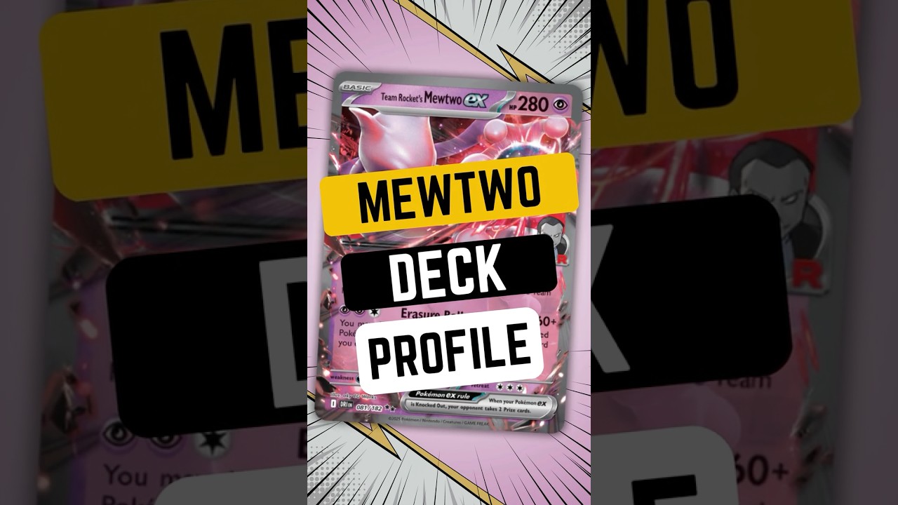 💥 WINNING Team Rocket's Mewtwo Deck That NOBODY Plays 💥 #destinedrivals #decklist #deckprofile