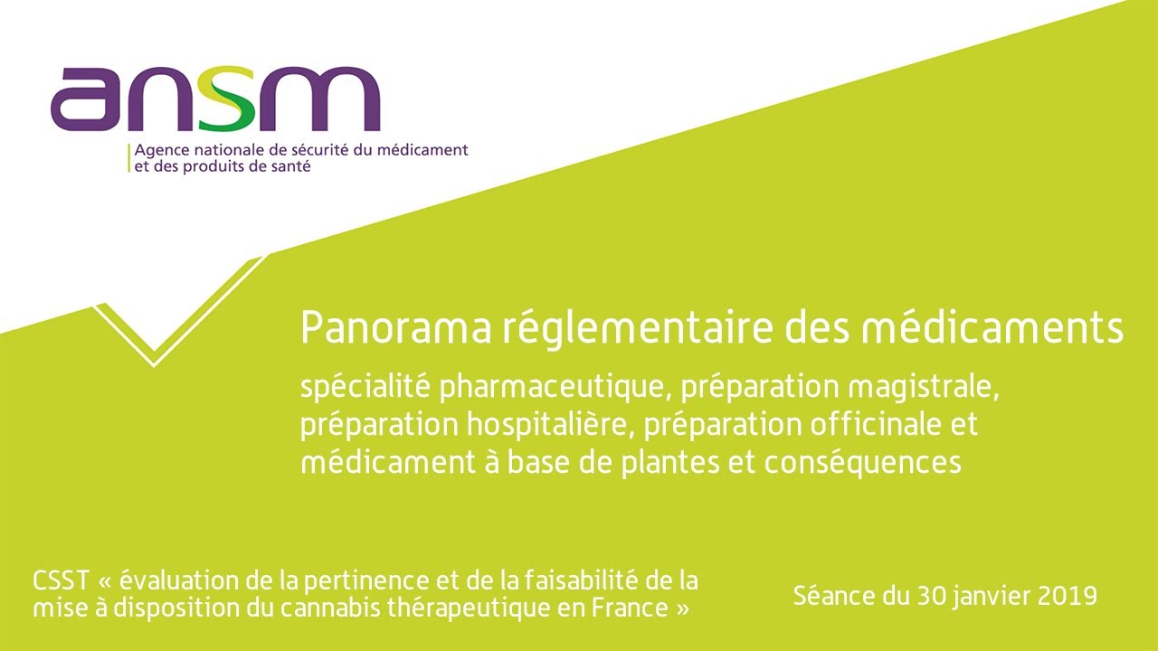 Panorama reglementaire des médicaments