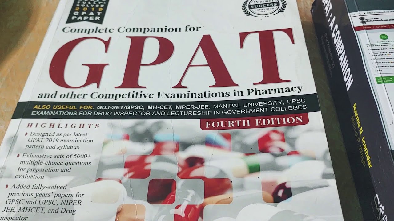 Best MCQ preparation books for GPAT examination