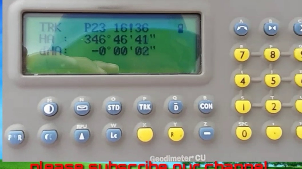 Trimble 5000 full instrument setup stake out line offset topographic  _HINDI