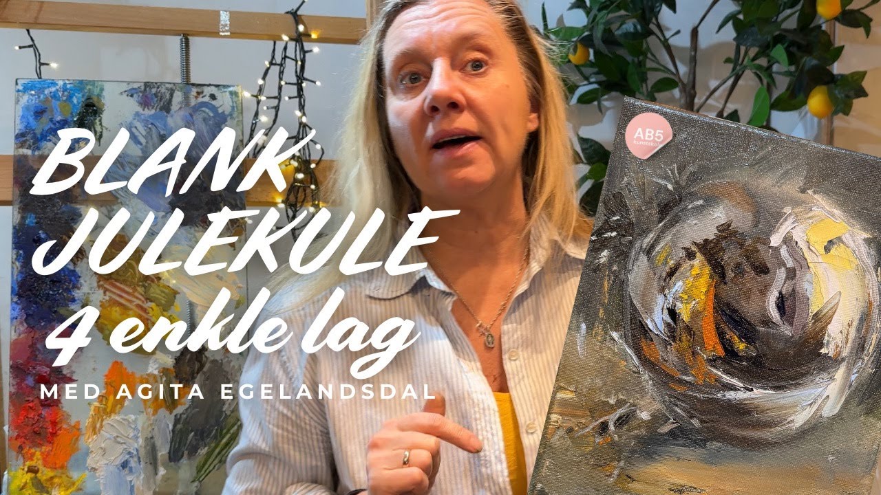 Slik maler du blank julekule