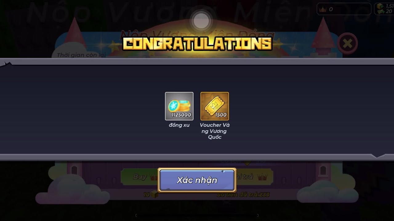 Blockman Go skyblock truy tìm vương miện tập 20 nộp 150 vương miện đổi vé quay và cái kết!