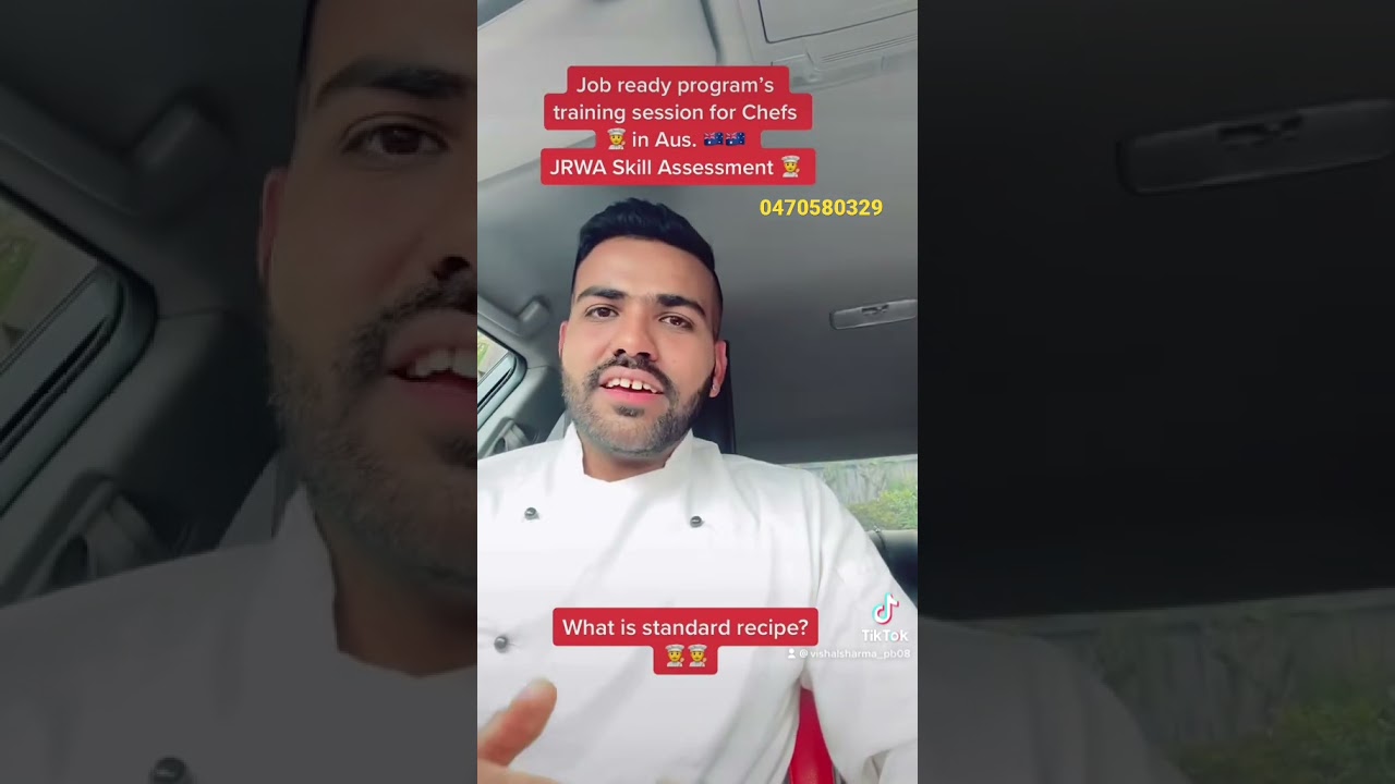 Job ready program for chef online training session for 1-2 hours # skill assessment chef cook 👨&zwj;🍳
