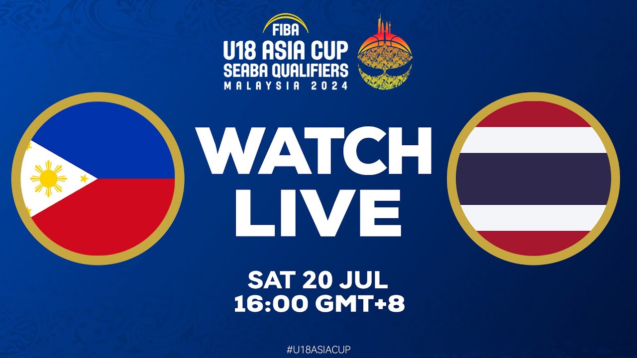 Philippines v Thailand | Full Basketball Game | FIBA U18 Asia Cup 2024 - SEABA Qualifiers