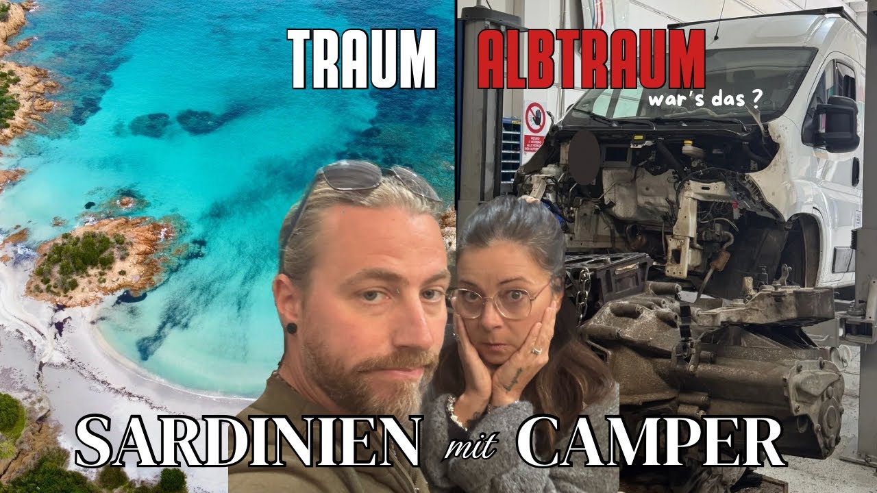 Mit dem Wohnmobil auf Sardinien | Traum Stellplätze und Motorschaden😱 Wir wissen nicht mehr weiter🚫