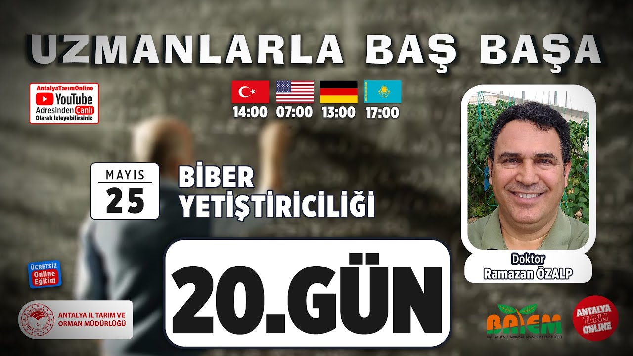 Uzmanlarla Baş Başa 20.Bölüm- Biber Yetiştiriciliği