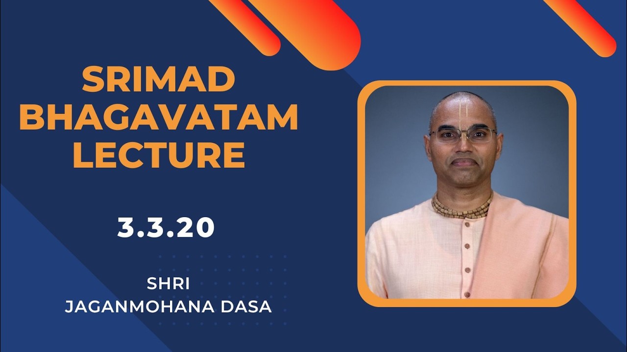 SB 3.3.20 | Shri Jaganmohana Krishna Dasa  | Vrindavan Chandrodaya Mandir.