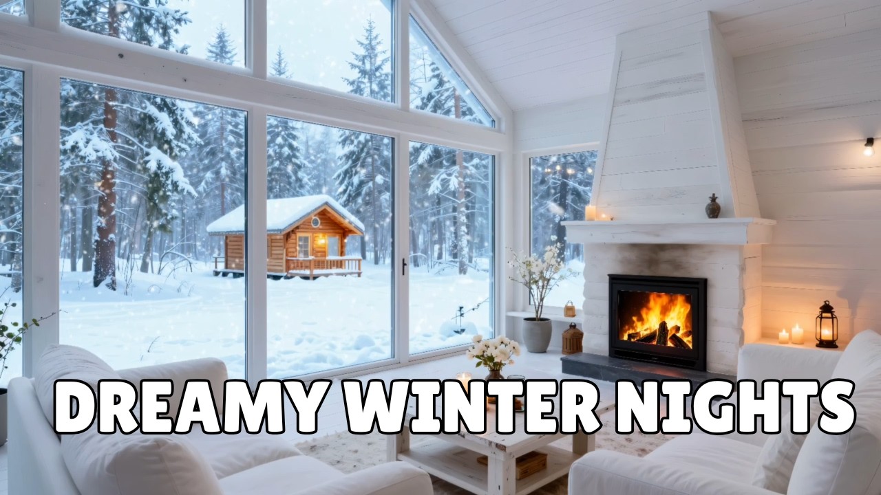 Snowy Valentine Bookstore Café Jazz ☕ Romantic & Warm Jazz Music for a Peaceful Love Mood