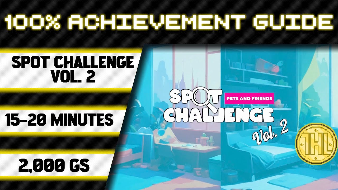 Spot Challenge Vol. 2 Achievement 100% Walkthrough * 2000GS in 15-20 Minutes *