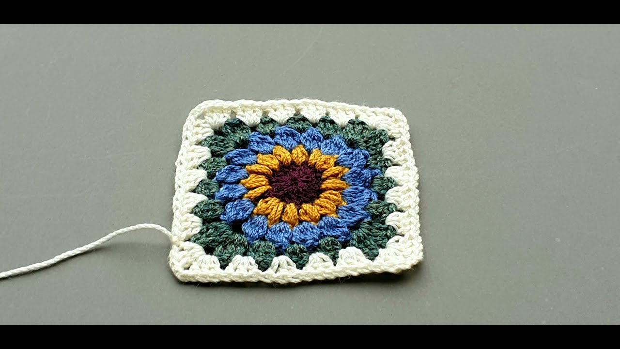 Sunshine Bright Blanket - Sunburst Granny Square - Part 1/4