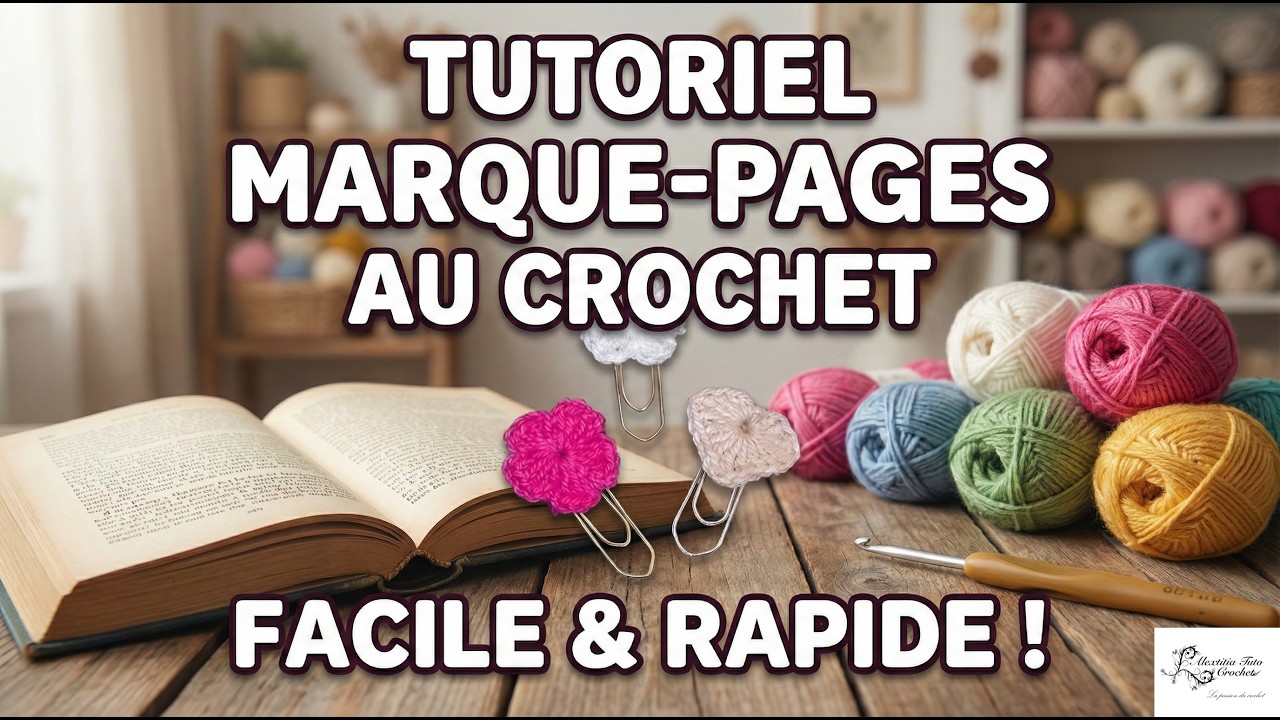Marque page au crochet @Alextitia Tuto Crochet