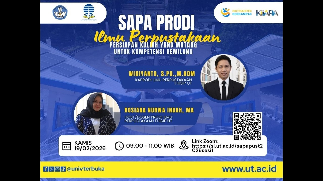 Sapa Prodi Ilmu Perpustakaan FHISIP UT 