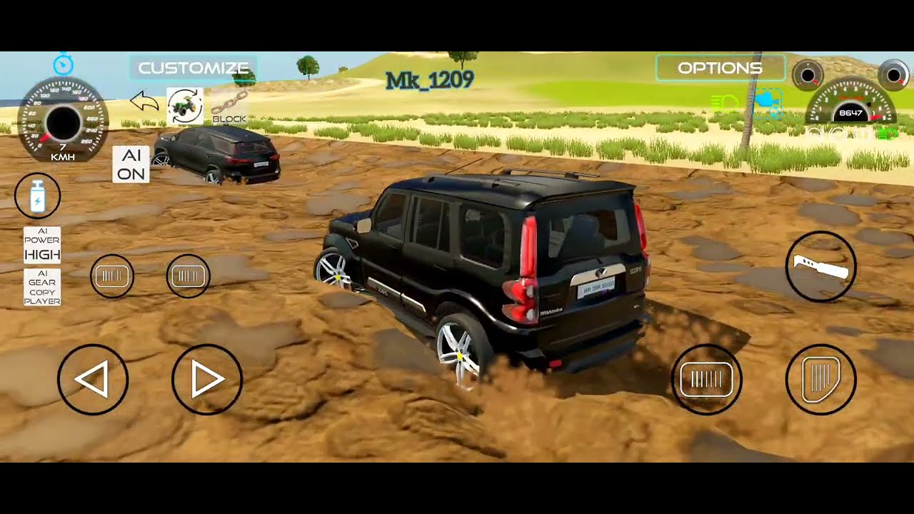 SCORPIO🦋THAR-ROX 🦋JEEP🦋FORTUNER OFF-ROADING AND MUD DRIVING