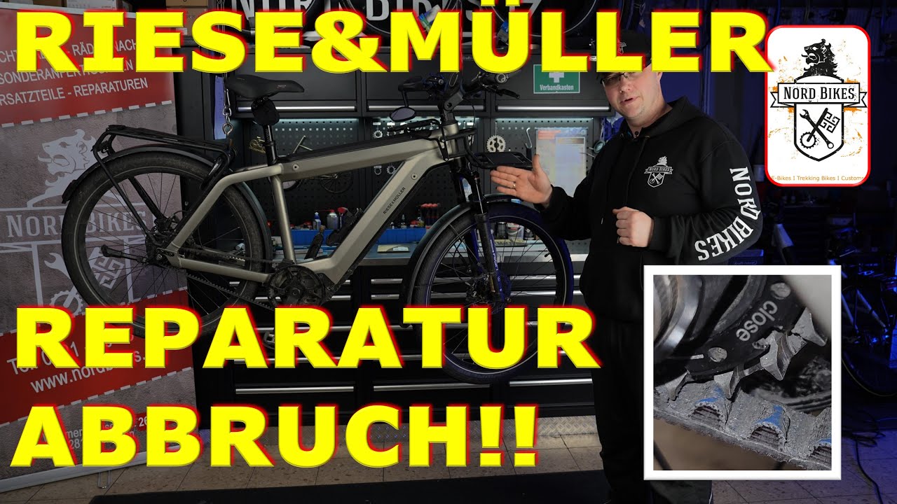 Defekter Gates CDX Riemen an einem Riese und Müller.  Ist das Rad noch zu retten?