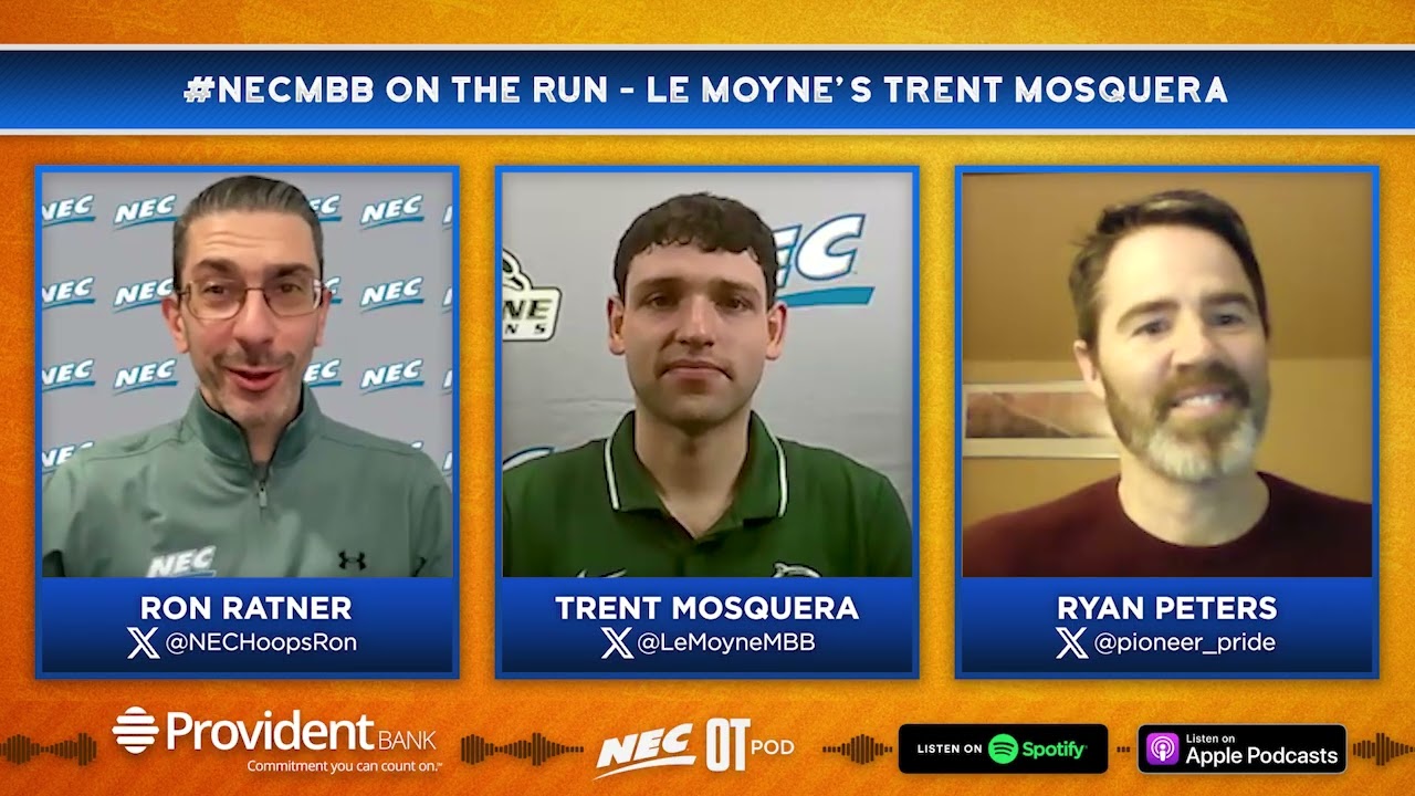 #NECMBB On The Run - Le Moyne's Trent Mosquera