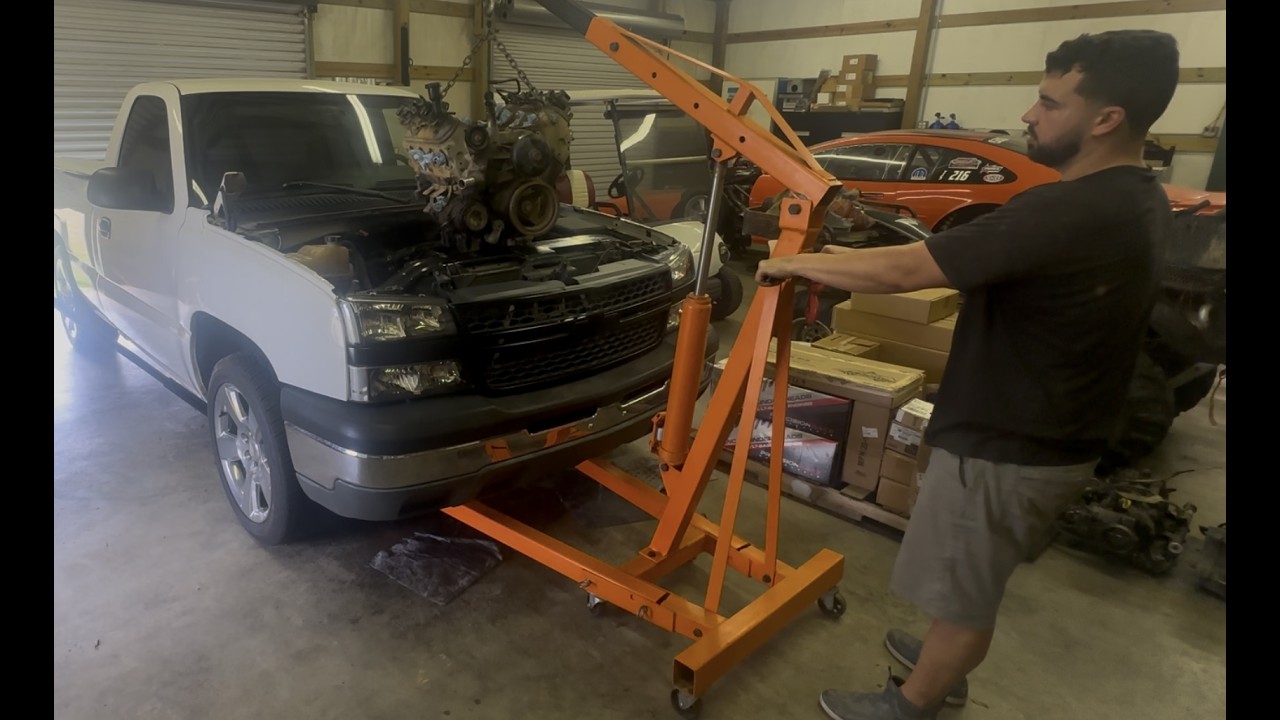 How to pull a motor from a Silverado (Big Plans)
