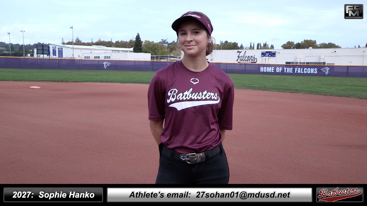 2027 Sophie Hanko 3.7 GPA Athletic Outfield & Middle Infielder Softball Recruiting Video Batbusters 