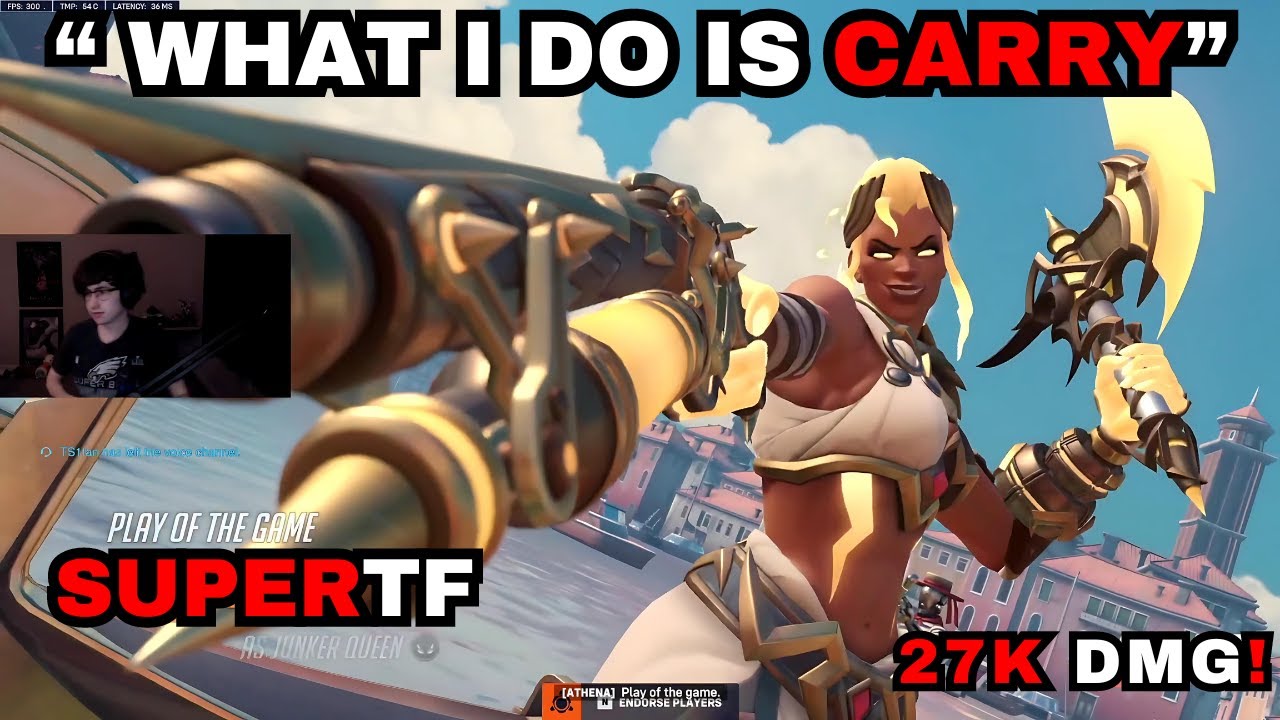 42 ELIMS! SUPERTF LOCKED IN AS JUNKERQUEEN! | World of Warcraft X Overwatch 2