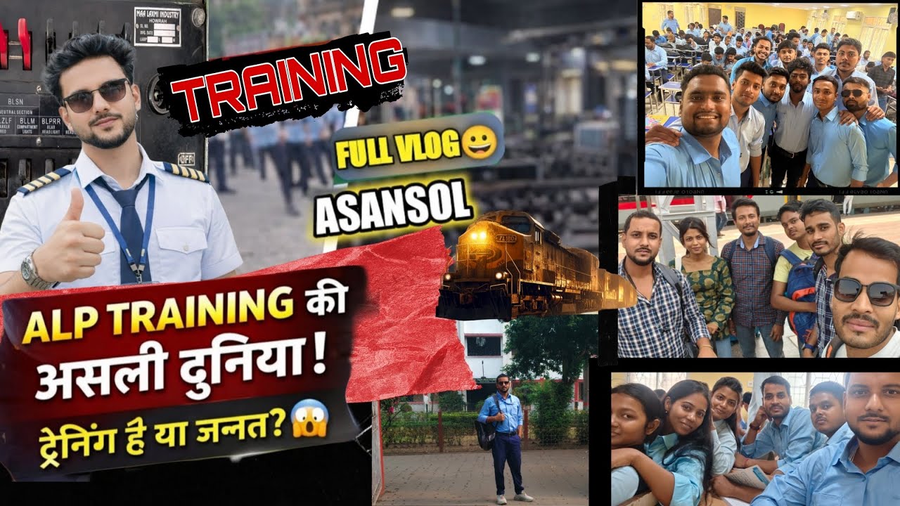 ALP Training Day 1 vlog at Asansol 😍 | Finally training centre vlog 🚂🥹