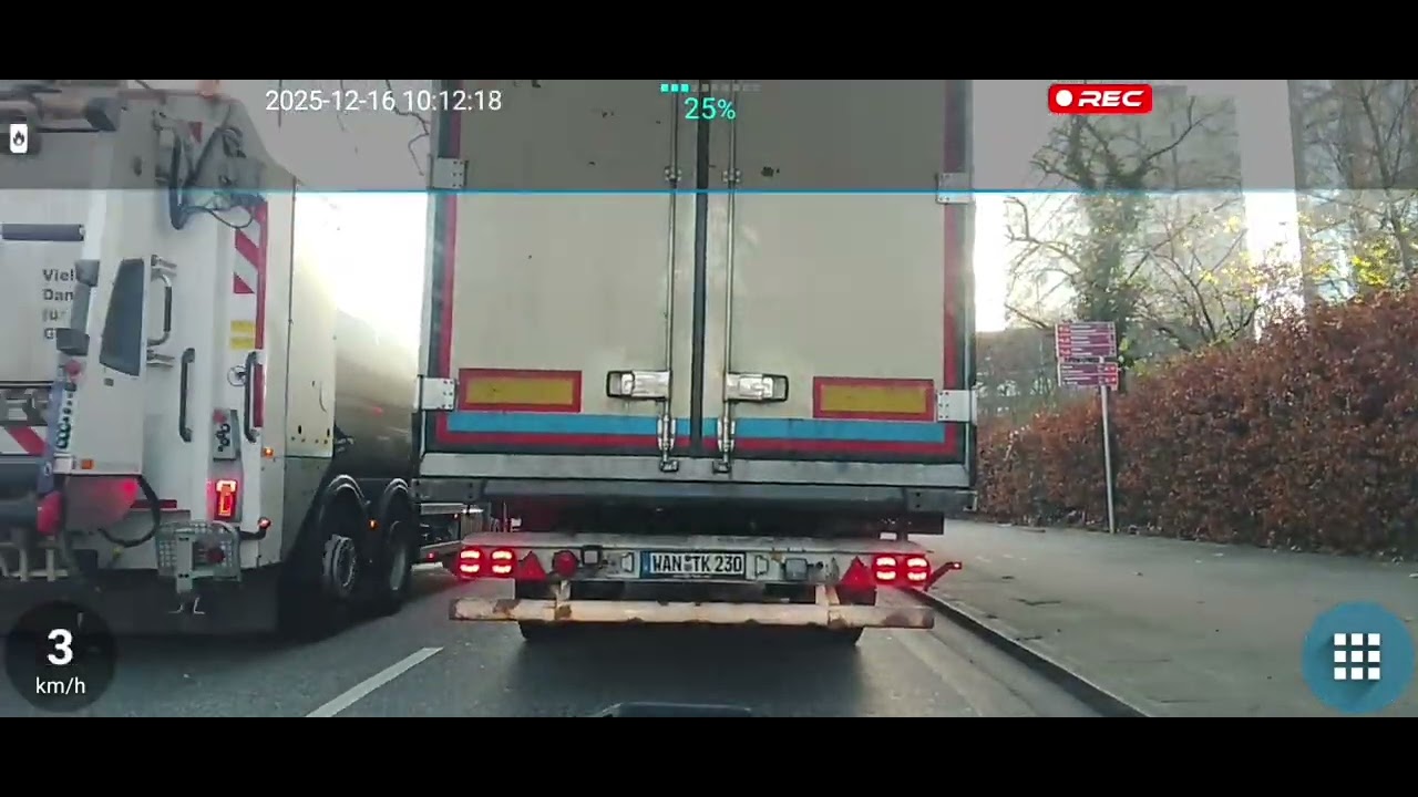 2025-12-16*Fahrt zum Hühnerposten - zum EDEKA Wiesendamm und zurück 